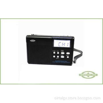 Digital Weather Alert Radios Portable PLL FM Radio With LCD
